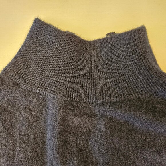 J.Crew Navy Cashmere Half-Zip Sweater - Size XL - Picture 7 of 7